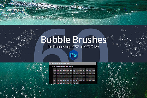 60 Bubble Brushes for Photoshop in Add-Ons - product preview 3