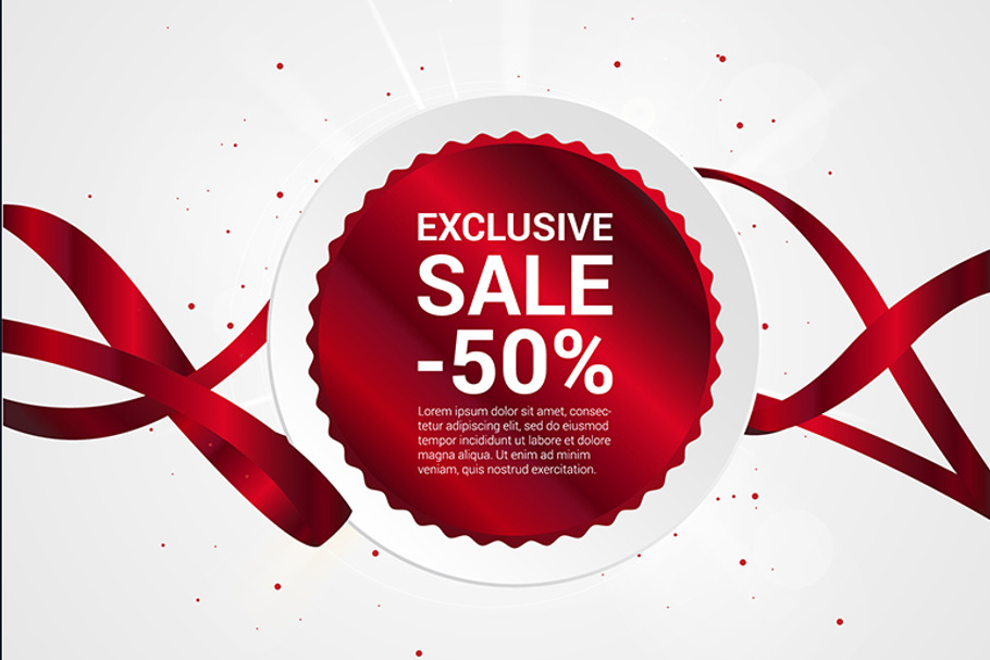 Exclusive sale vector banner in Templates - product preview 8