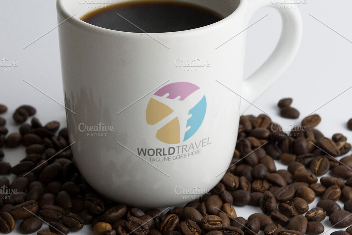 Travel World Logo in Logo Templates - product preview 8