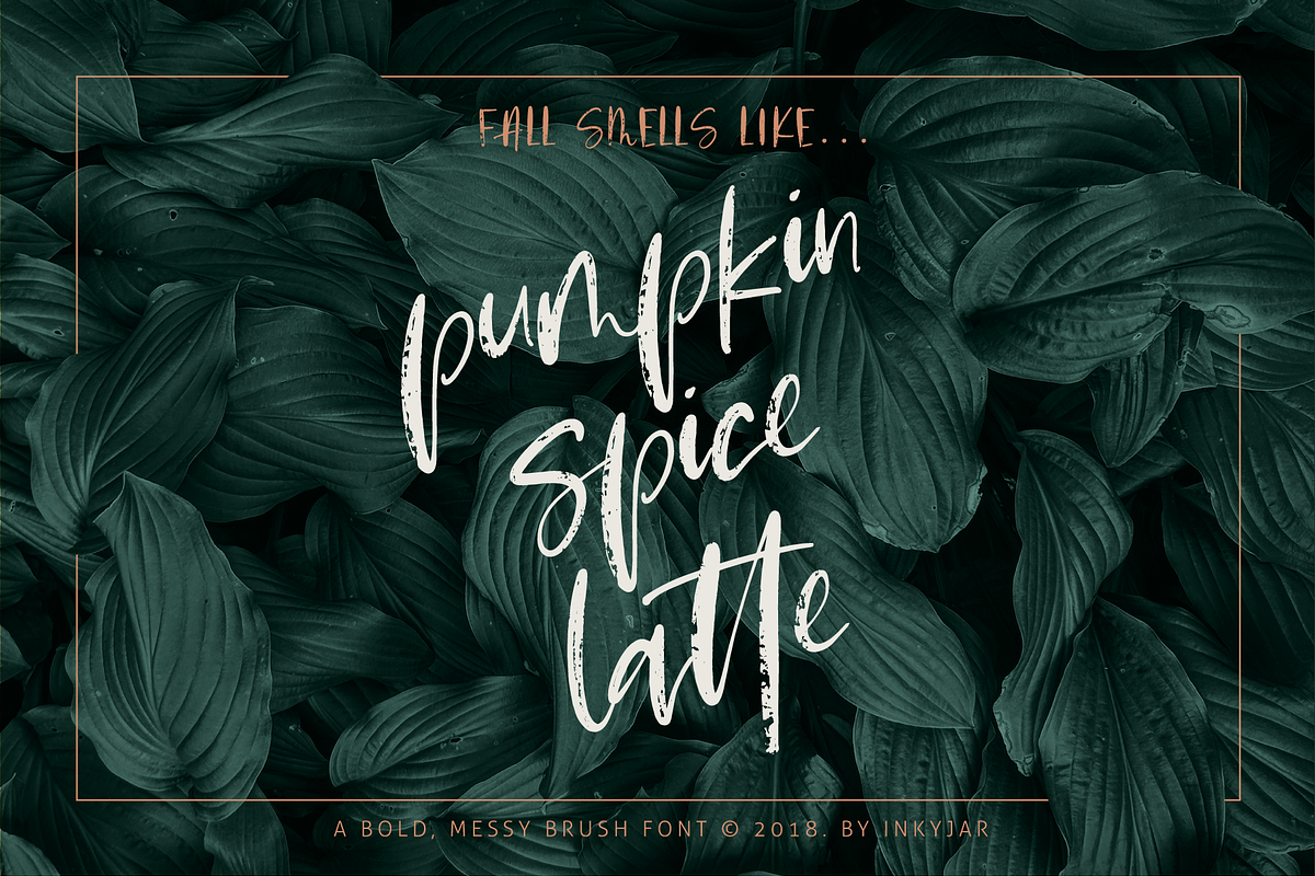 Pumpkin Spice Latte | Brush Script in Script Fonts - product preview 8