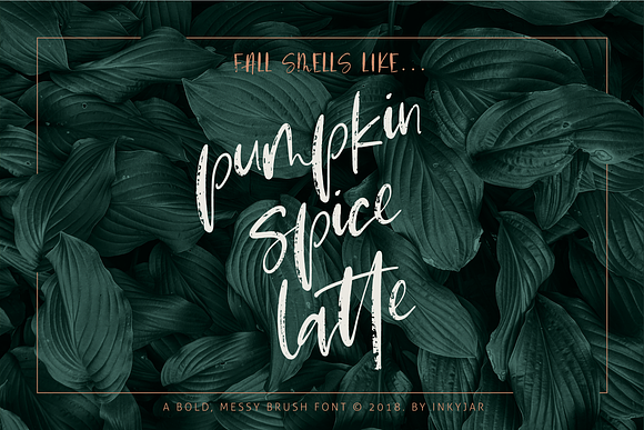 Pumpkin Spice Latte | Brush Script in Script Fonts - product preview 7