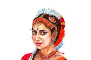 Portrait of beautiful indian lady