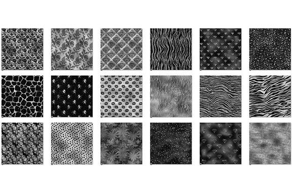 Black and Silver Glam Textures in Patterns - product preview 2