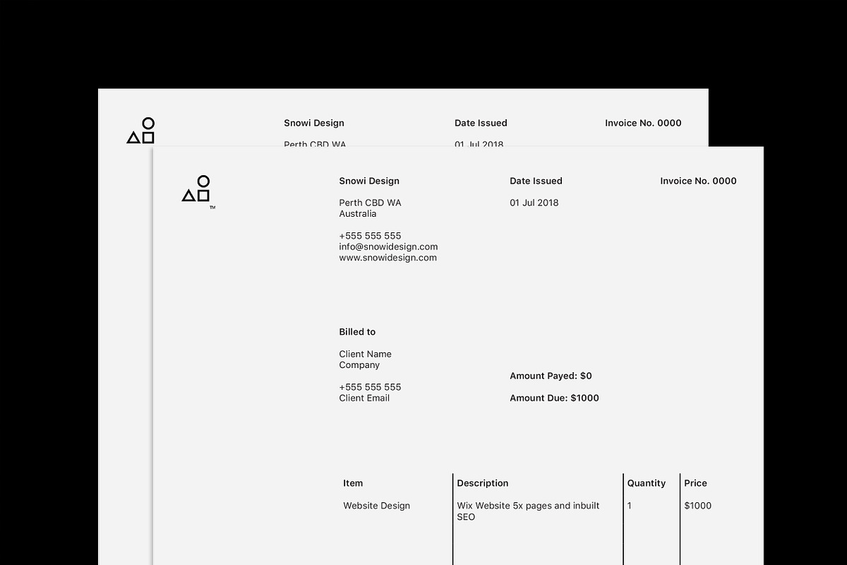 Minimal Invoice Template in Stationery Templates - product preview 8