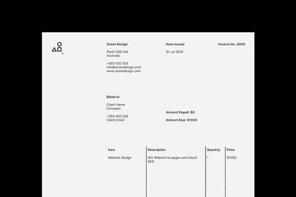 Minimal Invoice Template in Stationery Templates - product preview 1