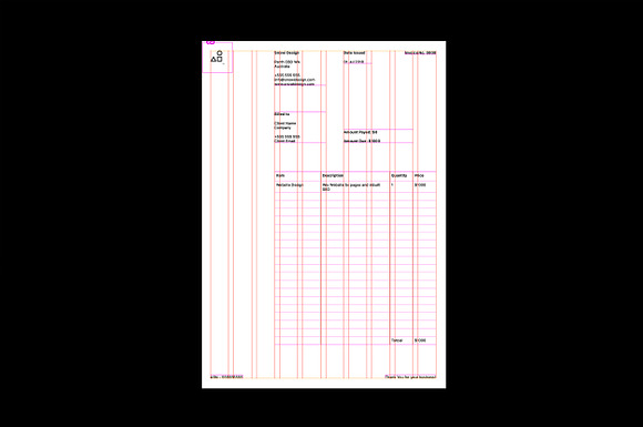 Minimal Invoice Template in Stationery Templates - product preview 3