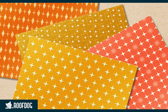 1950s retro atomic style starbursts in Textures - product preview 2