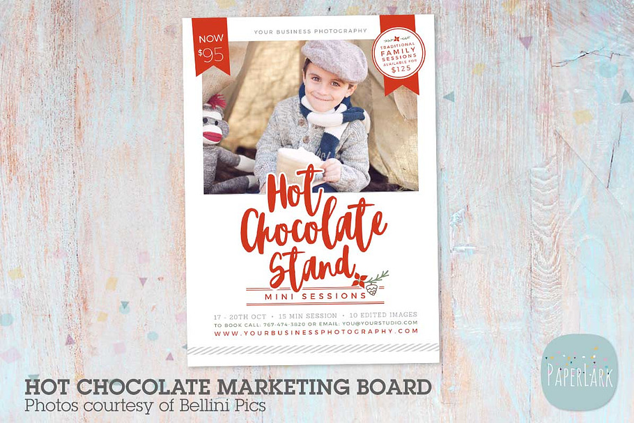 IC057 Hot Chocolate Marketing Board in Stationery Templates - product preview 8