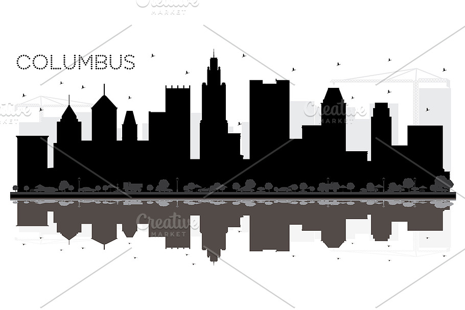 Columbus Ohio City skyline  in Illustrations - product preview 8