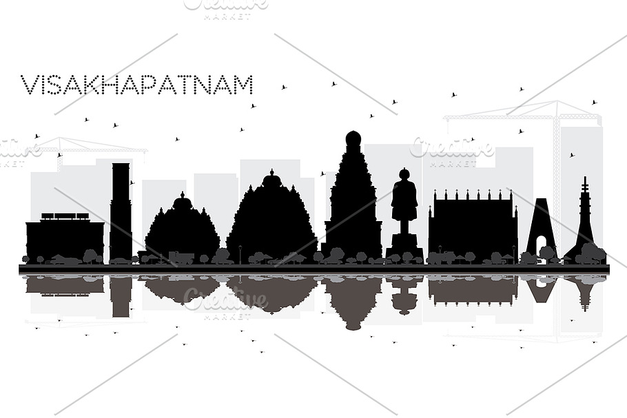 Visakhapatnam India City skyline in Illustrations - product preview 8