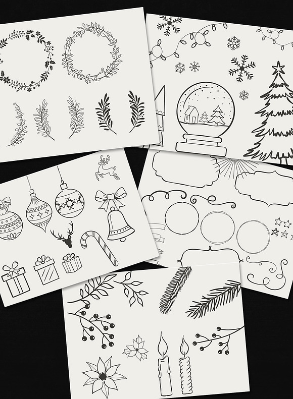 Vector Christmas Elements in Graphics - product preview 1