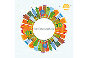 Chongqing China City Skyline 