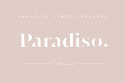 Paradiso Stencil font