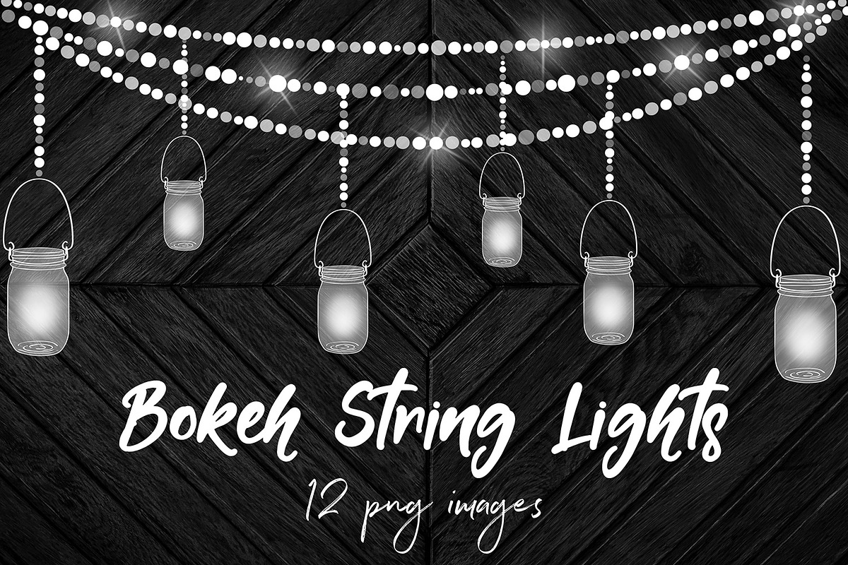 Hanging Lights With Mason Jars in Graphics - product preview 8