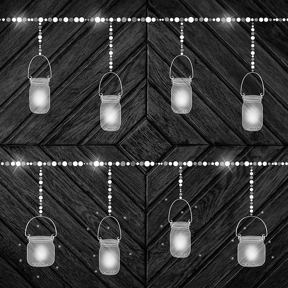 Hanging Lights With Mason Jars in Graphics - product preview 1