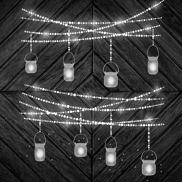 Hanging Lights With Mason Jars in Graphics - product preview 6