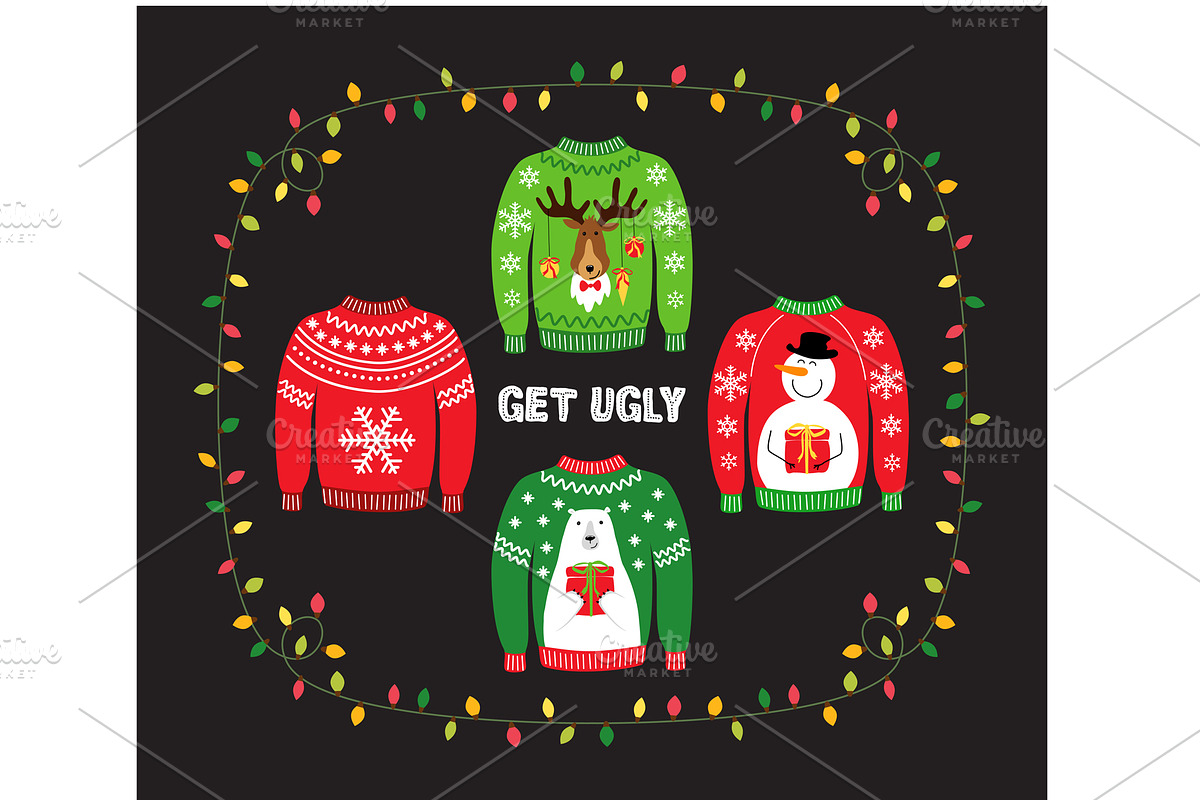 Ugly Sweater Christmas Party in Illustrations - product preview 8
