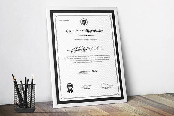 Certificate in Stationery Templates - product preview 1