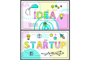 Idea and Start Up Collection Vector