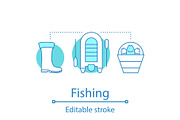 Fishing concept icon