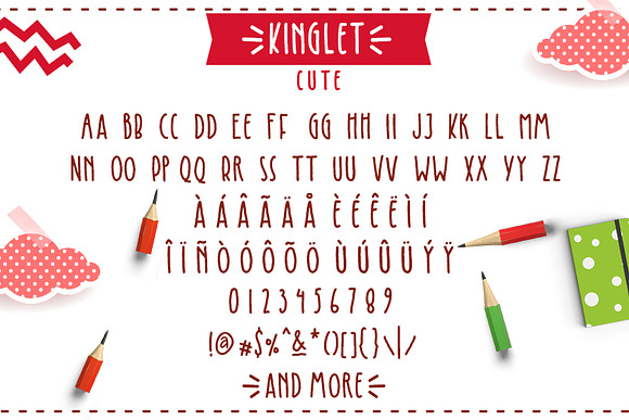 Kinglet - Cute Font Duo in Cute Fonts - product preview 9