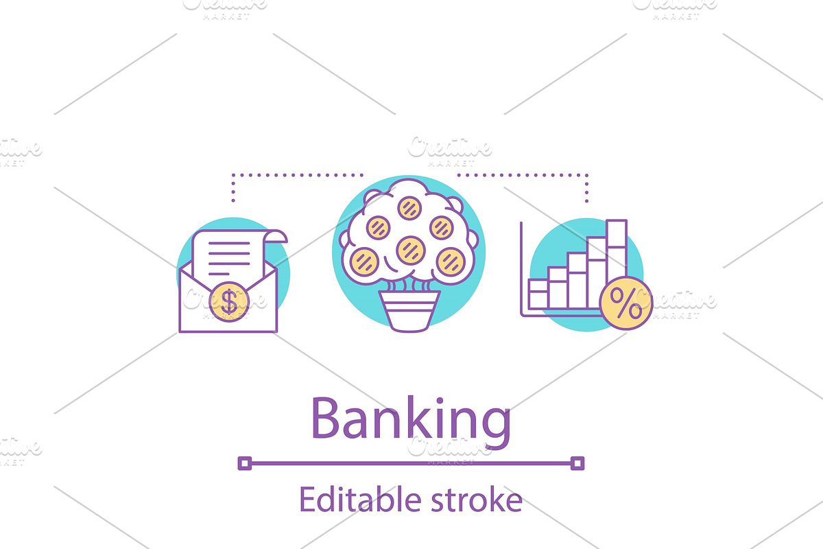 Banking concept icon in Icons - product preview 8