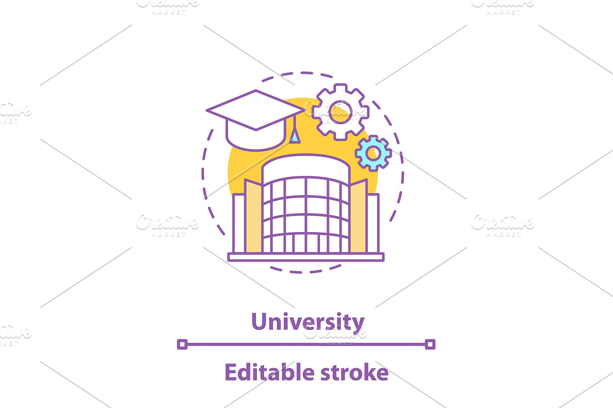 University concept icon in Icons - product preview 8
