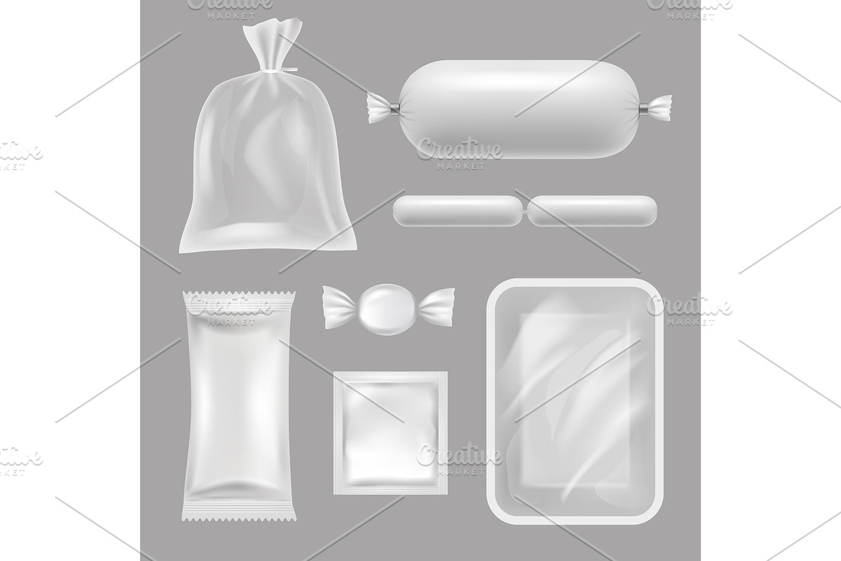 Empty food packages. Vector in Graphics - product preview 8