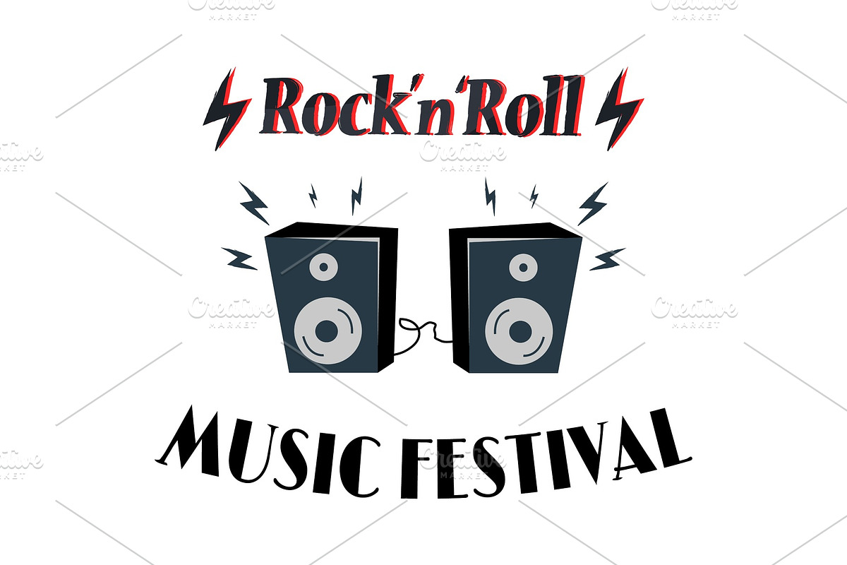 Rock-n-Roll Music Festival Vector in Illustrations - product preview 8