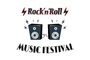 Rock-n-Roll Music Festival Vector