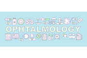 Ophthalmology word concepts banner