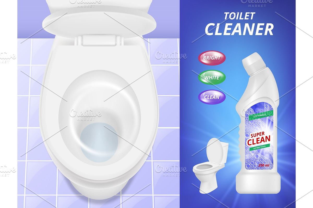 Toilet cleaner advertising. Fresh in Graphics - product preview 8