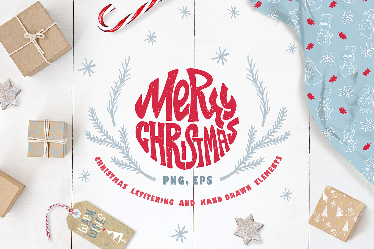 Christmas Lettering & Elements in Objects - product preview 8