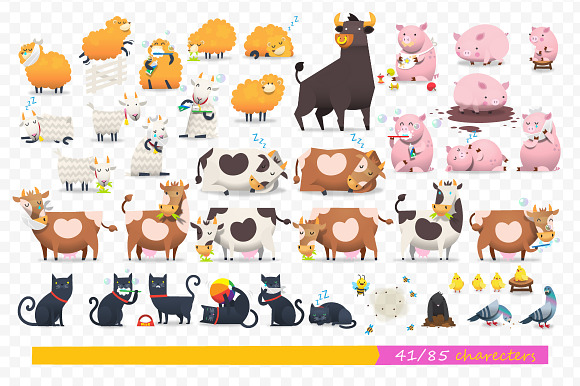 Huge Set of Farm Elements in Illustrations - product preview 6