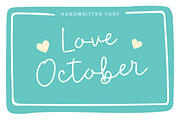 Love October | Handwritten Font