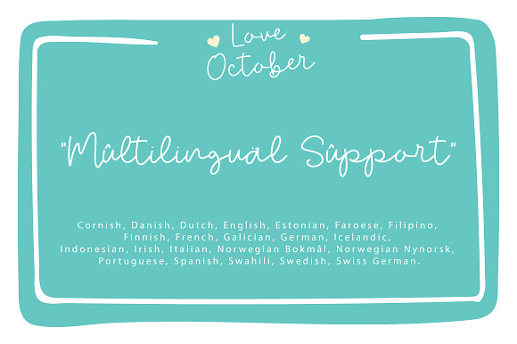Love October | Handwritten Font in Love Fonts - product preview 5