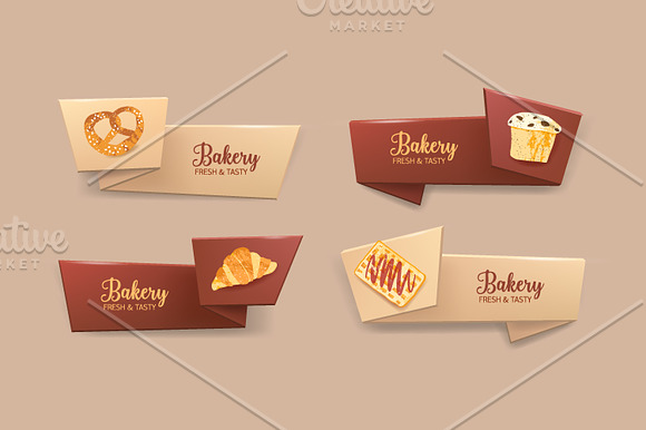 Bakery bundle and seamless pattern in Illustrations - product preview 7