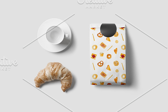 Bakery bundle and seamless pattern in Illustrations - product preview 18