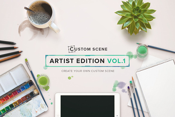 Artist Ed. Vol. 1 - Custom Scene in Scene Creator Mockups - product preview 1