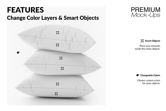 Pillows Set in Product Mockups - product preview 3