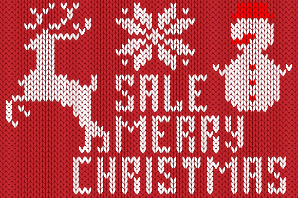 Сhristmas Knitted Font Ol in Display Fonts - product preview 2