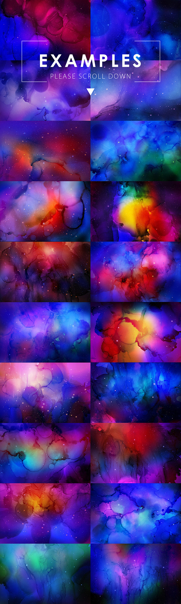 Nebula Ink Backgrounds in Textures - product preview 1