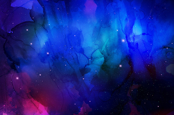 Nebula Ink Backgrounds in Textures - product preview 3