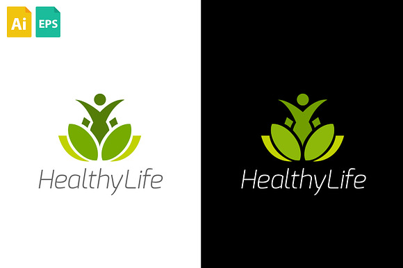 HealthyLife Logo in Logo Templates - product preview 1