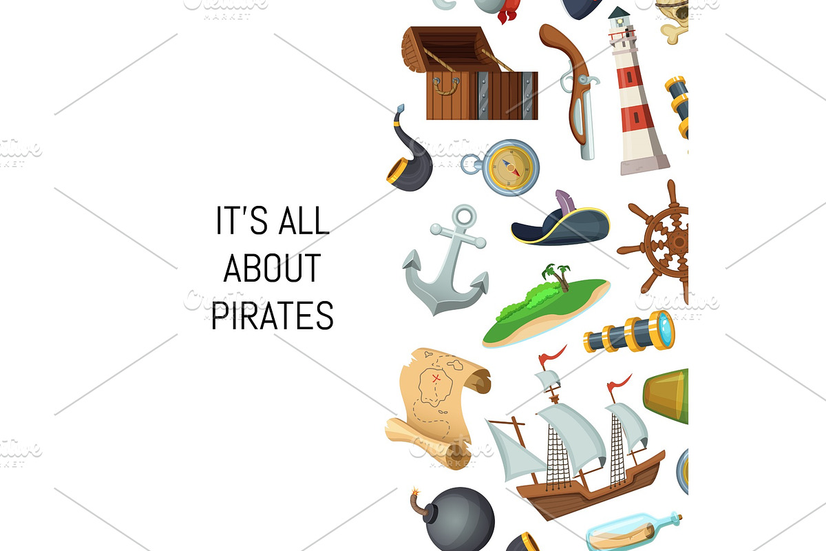 Vector cartoon sea pirates in Graphics - product preview 8