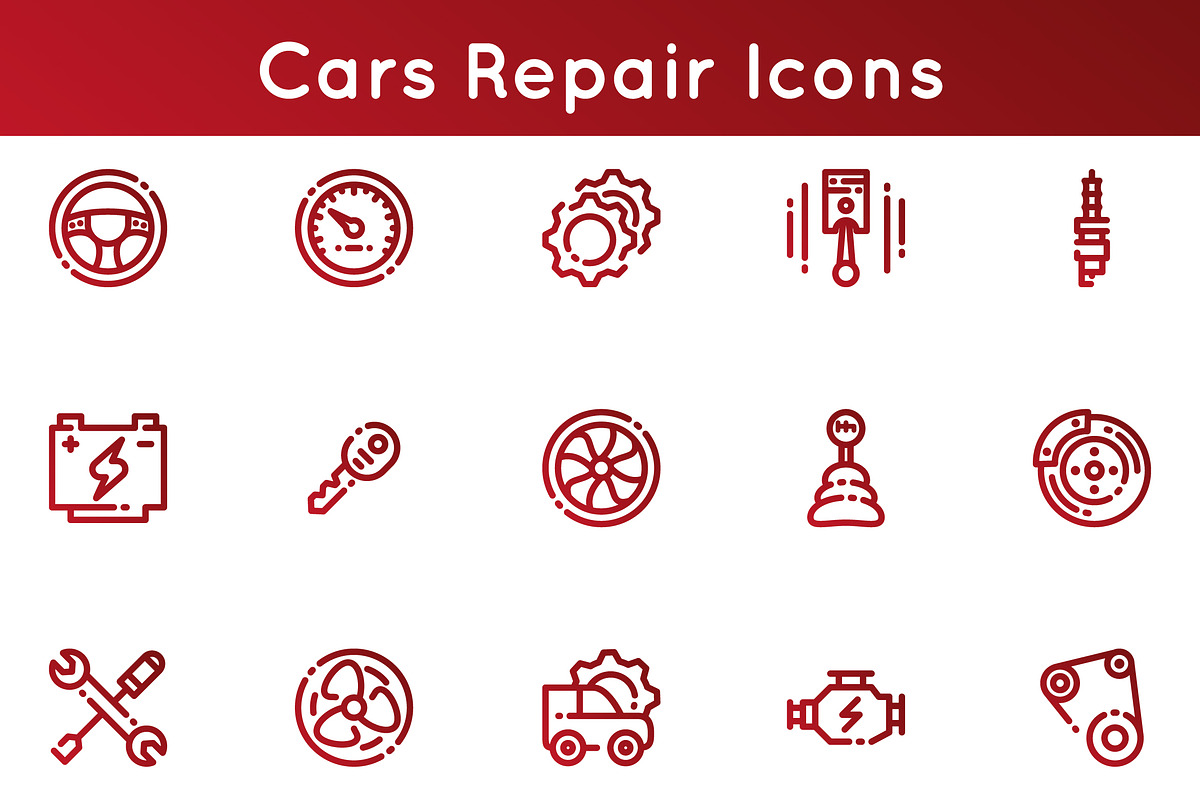 Car Repair Icons in Icons - product preview 8