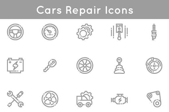 Car Repair Icons in Icons - product preview 2