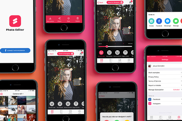 Photo Editor UI Concept in App Templates - product preview 1
