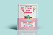 Ice Cream Party Flyer Template V838
