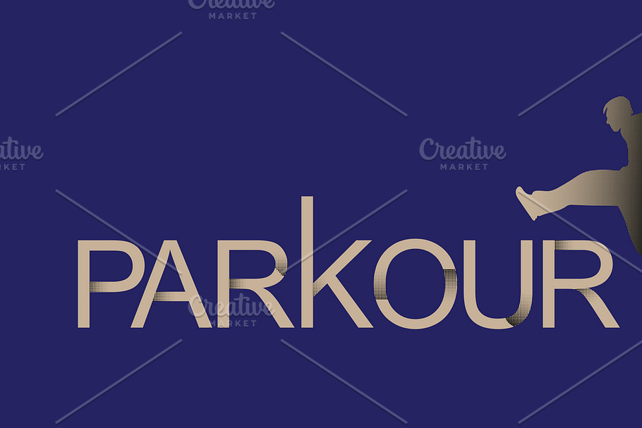 Parkour is a man. Leap forward. in Illustrations - product preview 8